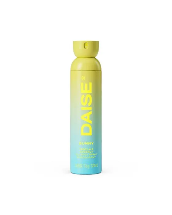 DAISE Sunny All Body Spray et Déodorant 120ml - Parfum de vanille et de noix de coco