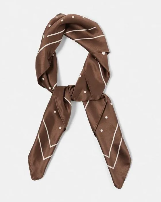 Écharpe Polka - Chocolat