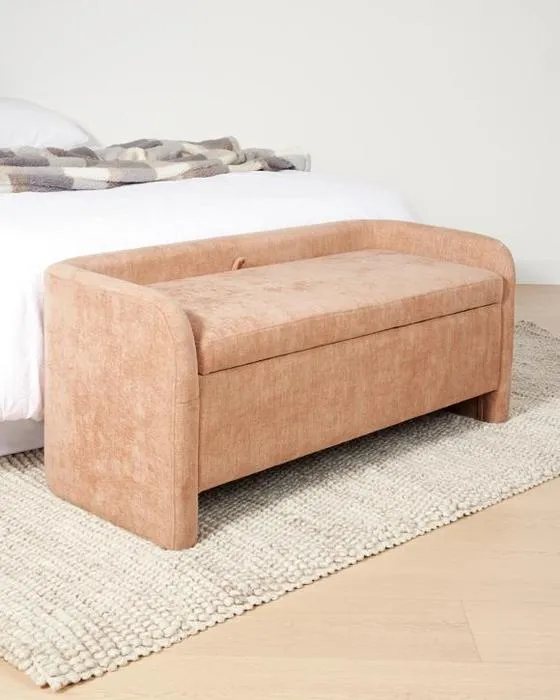 Banc de stockage Lulu - Rose