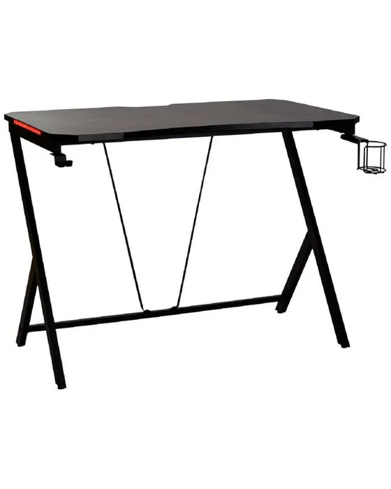 Typhoon Bathurst LED Bureau de jeu 1000mm Black Bureaux, tables et postes de travail