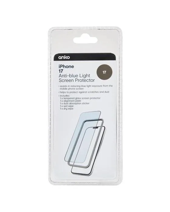 iPhone 17 Protecteur d'écran de lumière anti-bleu