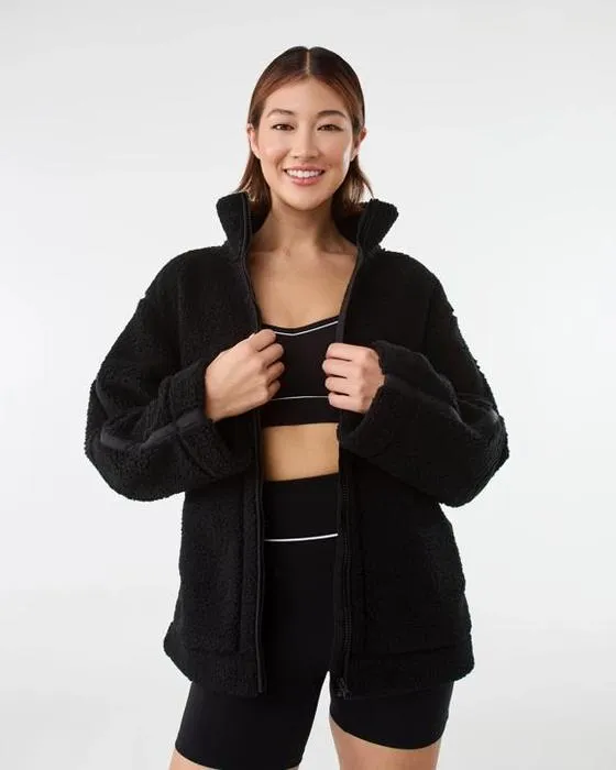 Veste Sherpa extérieure pour femmes actives