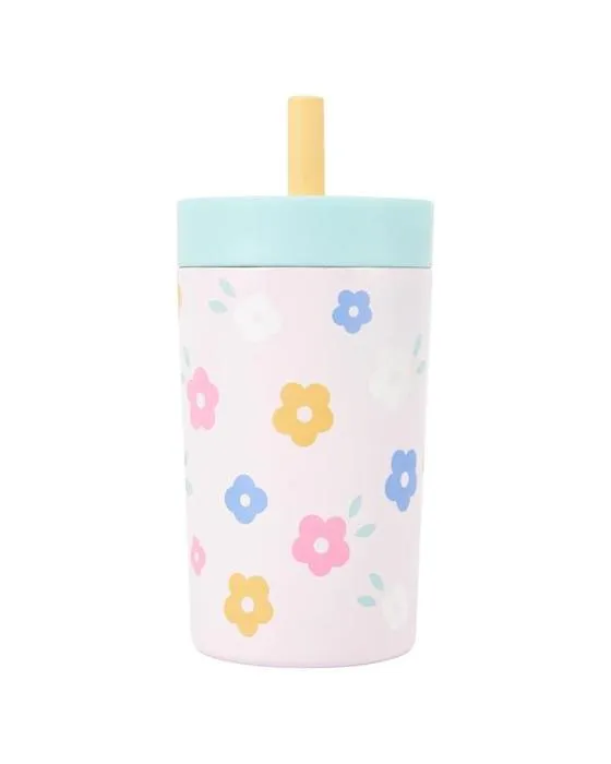 Sipper en acier inoxydable de 400ml de fleur