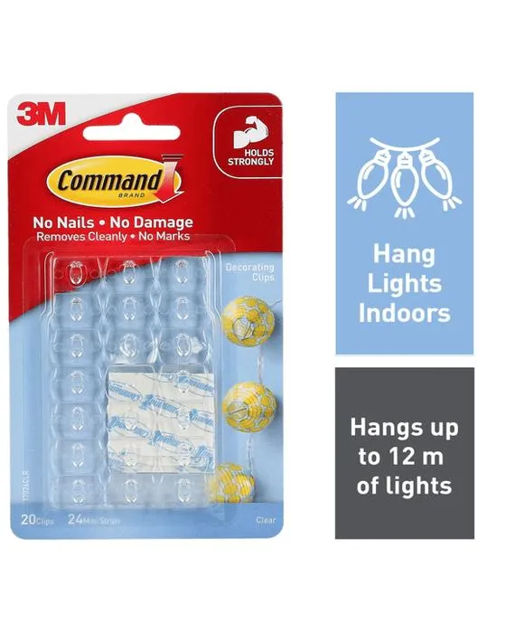 Clips de décoration de commande 3M - Effacer