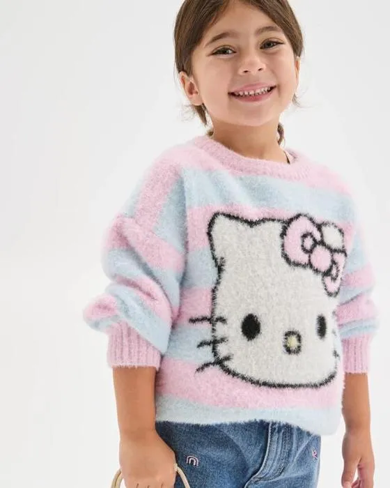 Bonjour Kitty manches longues Stripe Knit Jumper