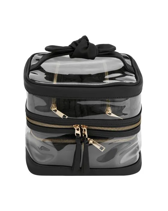 Ensemble de sacs de maquillage 4 pièces OXX Cosmetics - Noir