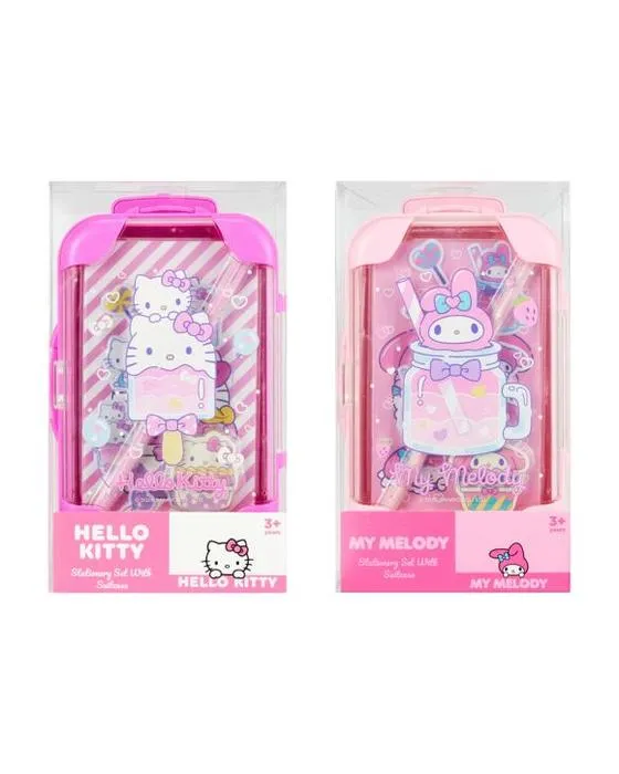 Set de papeterie Hello Kitty avec valise - Assortiment