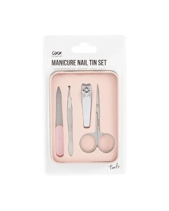 OXX Cosmétiques 5 Pack de manucure en acier inoxydable - Rose