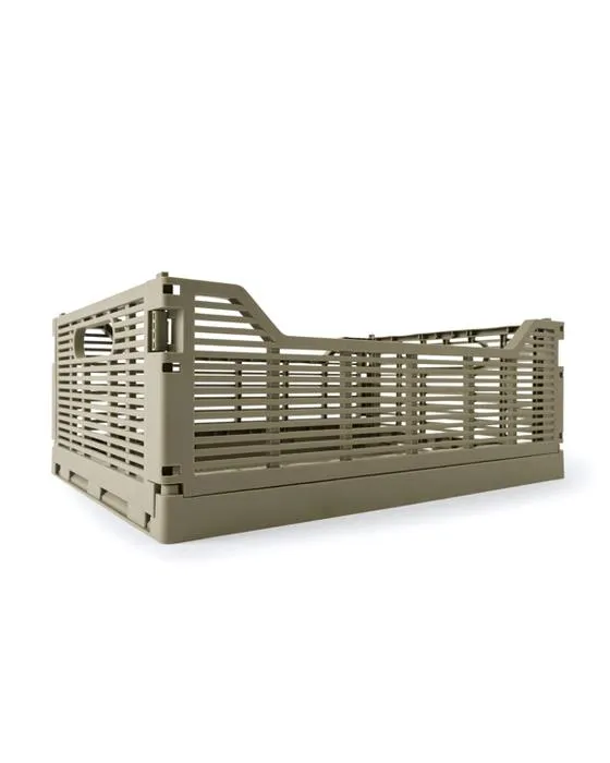 13L Crate collasible linéaire - moyen, vert