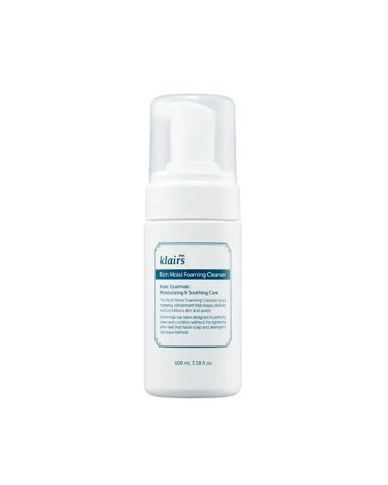Chère, Klairs Rich Moist Nettoyeur moussant 100ml