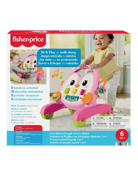 Fisher-Price Fisher - Prix 2 - en - 1 Pingouin musical - Pink