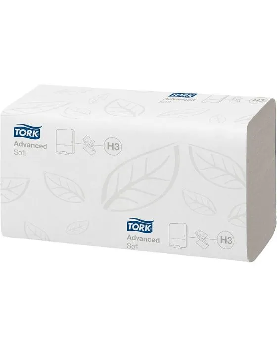 Tork H3 Serviettes à main à un seul pli 2 Ply 250 Pack