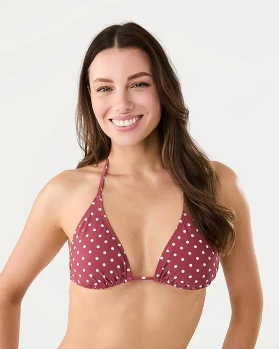 Top imprimé du bikini Triangle de diapositives