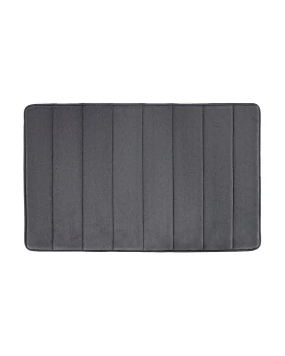 Tapis de bain en mousse de mémoire - Charbon