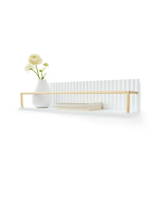 Table de mur linéaire en or