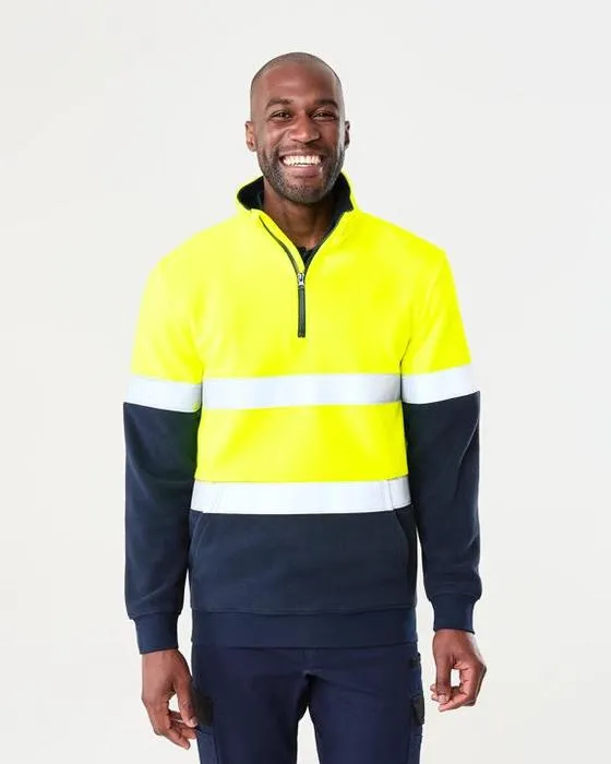 Vêtements de travail Hi-Vis 1/4 Pull réfléchissant Zip