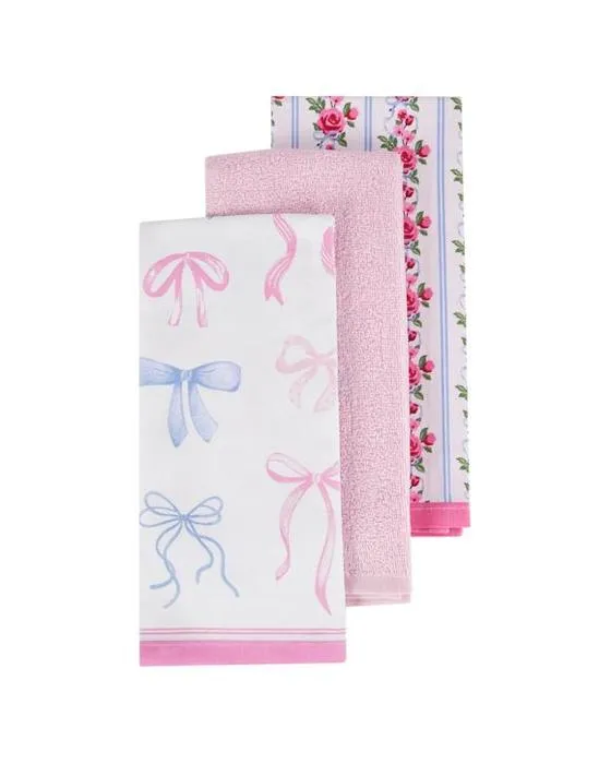 3 packs de serviettes de thé floral doux