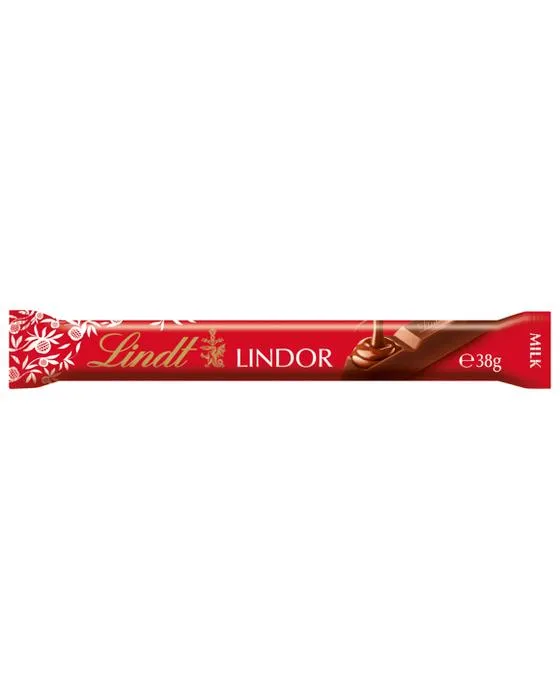 Lindt LINDOR Barre de chocolat au lait 38g
