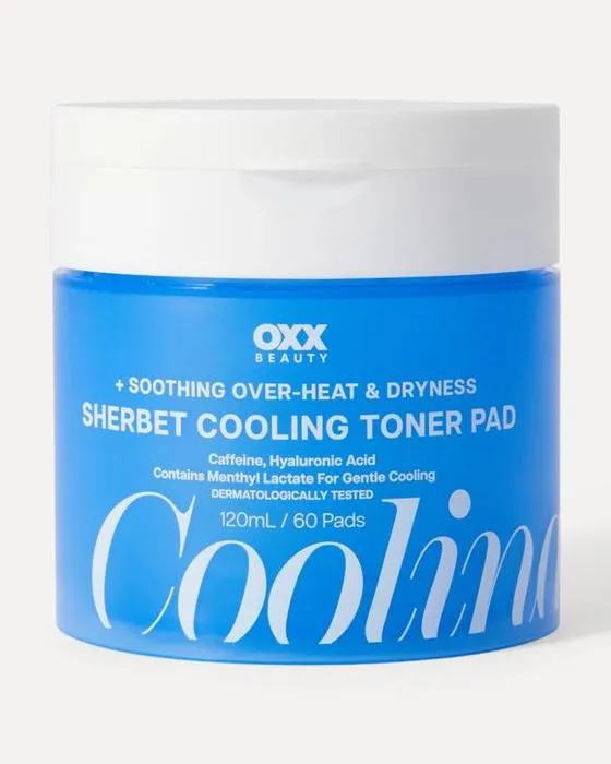 OXX Beauté Soin surchauffé et sécheresse Tampon de refroidissement du sorbet 120ml - Caféine, acide hyaluronique et lactate de mentyl
