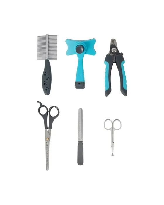 Kit de toilettage pour animaux de compagnie de 6 pièces