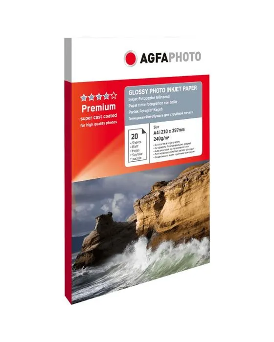 AGFA A4 papier photo brillant 240gsm 20 Pack