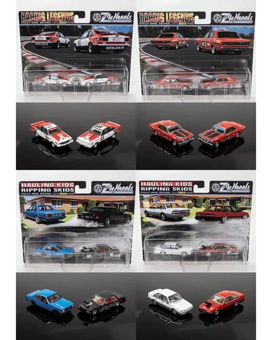 2 Pack OZ Roues 1:64 Série d'échelle 1 Jeu de véhicules Diecast - Assortiment