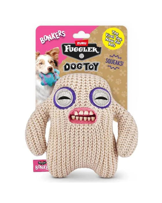 20cm BONKERS ZURU Fuggler Mr Aiguilles Squeaky et peluche chien jouet