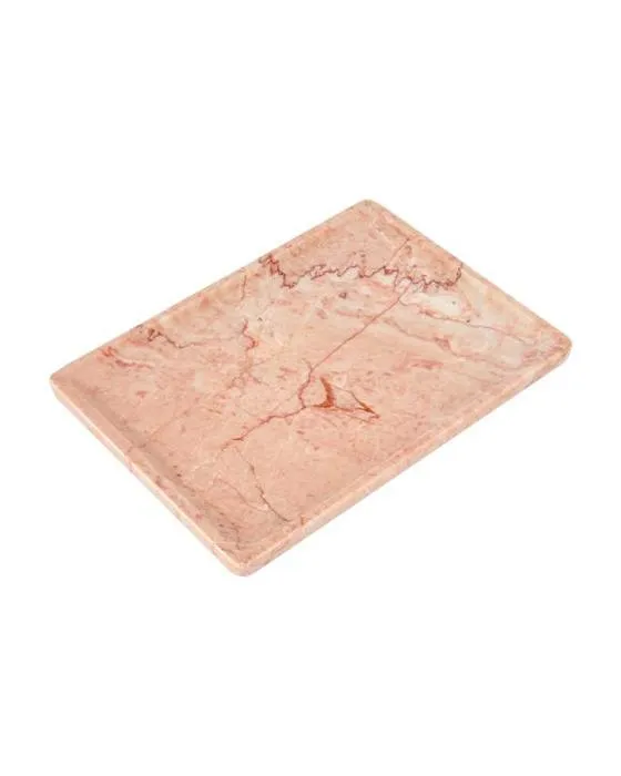Plateau de décoration en pierre rose