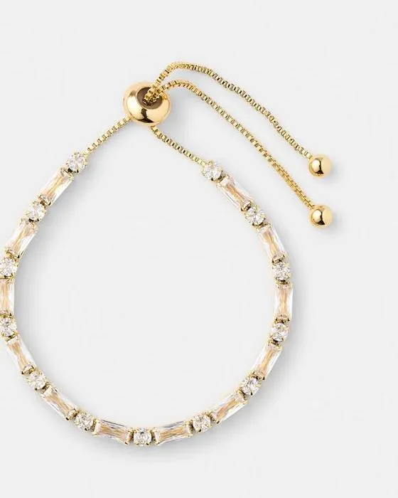 Bracelet en pierre de Zirconia 18K plaqué or