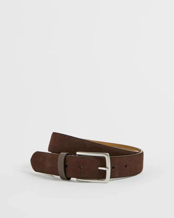 Ceinture en cuir de suède de qualité supérieure pour homme cible