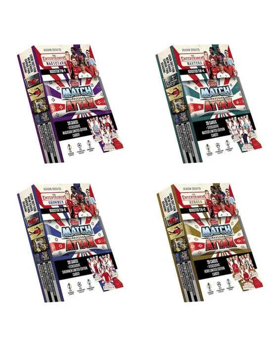 Match Topps Attax Ligue UEFA Saison 2024/2025 Booster Ensemble d'étain - Assortiment