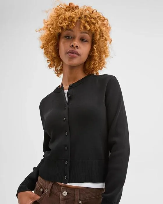 Cible Petites Crepe Knit Cardigan
