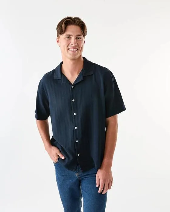 Chemise géométrique à manches courtes