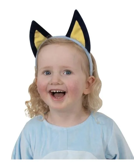Bandeau d'enfant en peluche bleue - Bleu