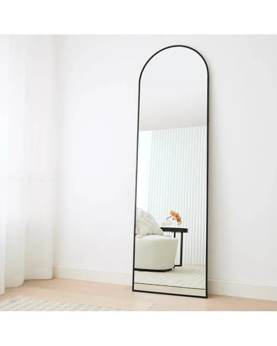 Miroir de plancher arc noir - 170cm x 50cm