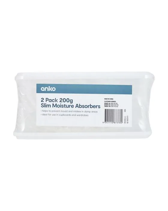 2 Pack 200g Absorbeurs d'humidité mince