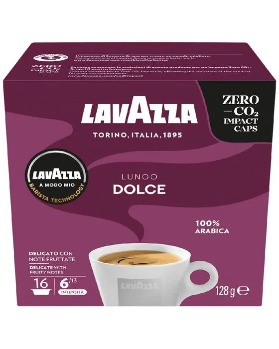 Lavazza A Modo Mio Lungo Dolce Capsules 16 Pack