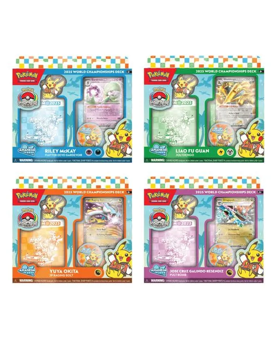 Jeu de cartes de trading de Pokemon: Deck des Championnats du monde 2025 - Assortiment