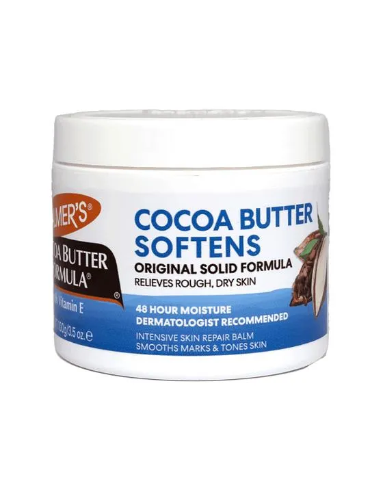 Barquette de formule solide au beurre de cacao Palmers 100g - Vitamine E - Blanc