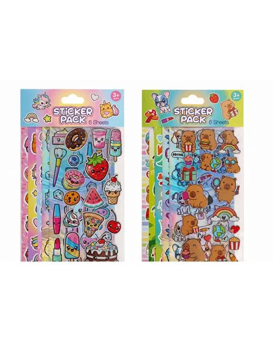 Sticker 6 feuilles - Assortiment