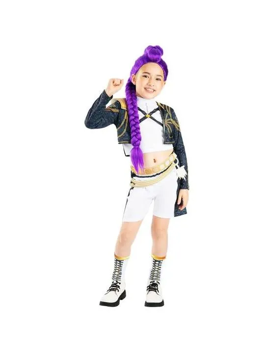 K-Pop Demon Hunters Rumi Gold Deluxe Déguisement Taille enfant 6 ans