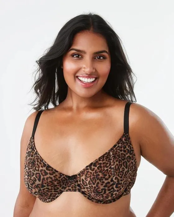 Soutien-gorge en armature en maille de la pleine figure de la coupe souple