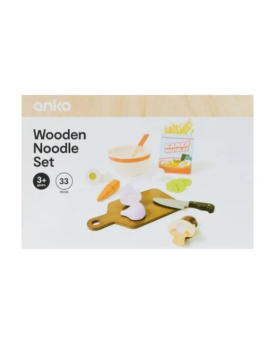Ensemble de nouilles en bois 33 pièces