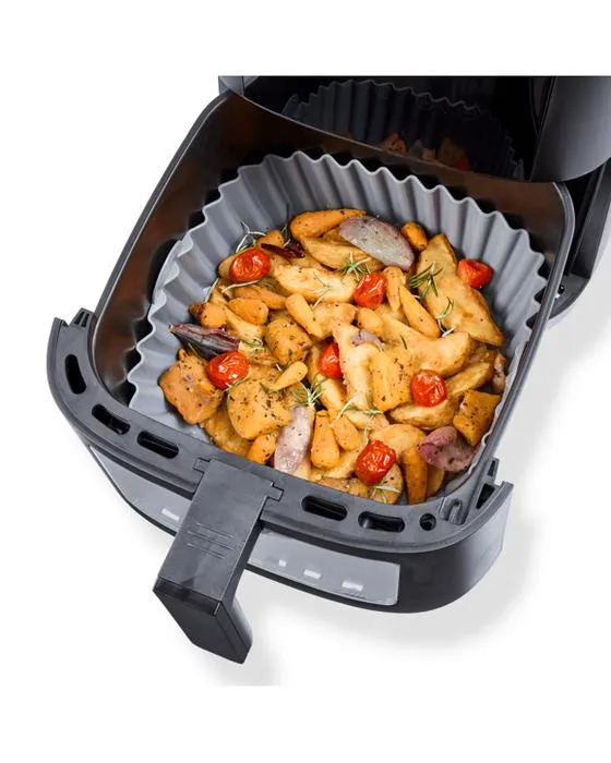 Grand bac à friteuse d'air en silicone - Gris