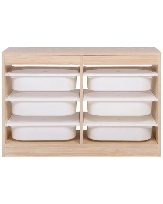 Unité de stockage Kadink avec Tubes et Lids Large Oak