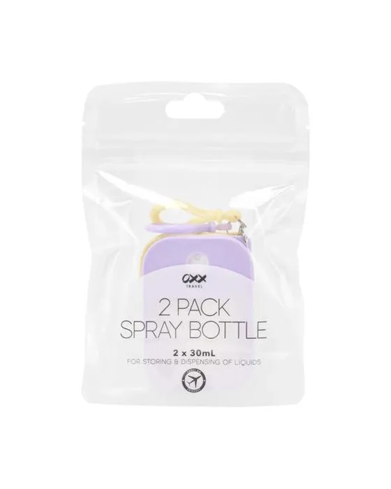 Bouteilles de pulvérisation OXX Travel 2 Pack - Violet et Jaune