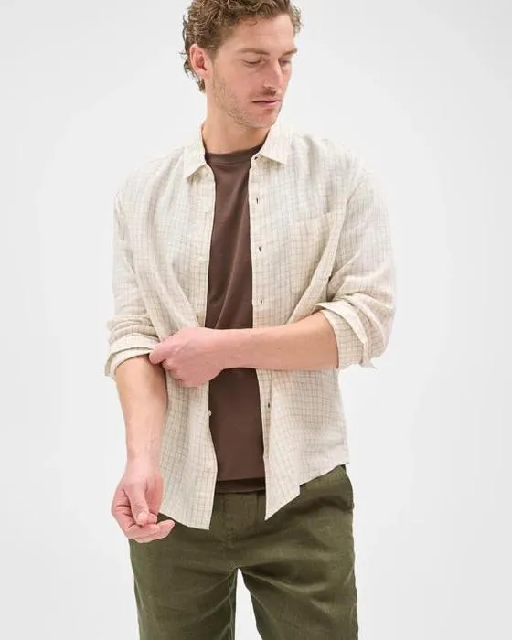 Cible Homme Linge de maison européenne manches longues Chemise de vérification
