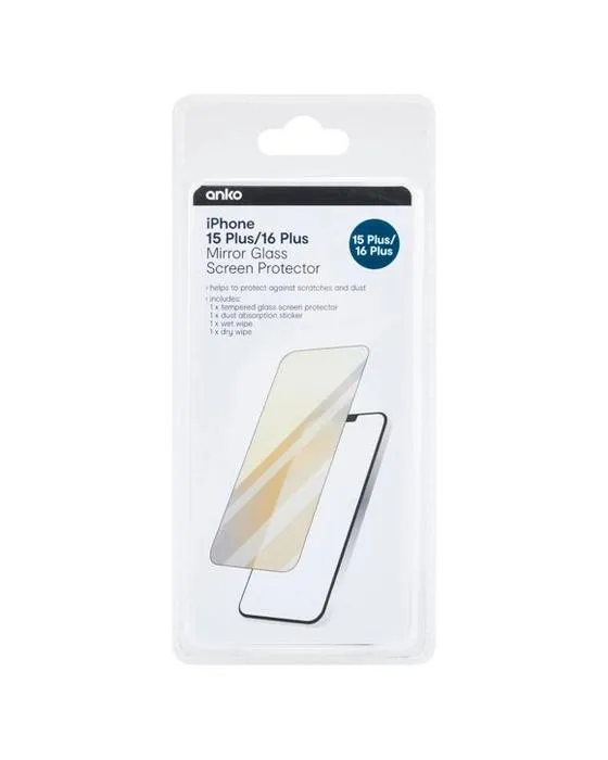iPhone 15 Plus/16 Plus miroir miroir écran protecteur