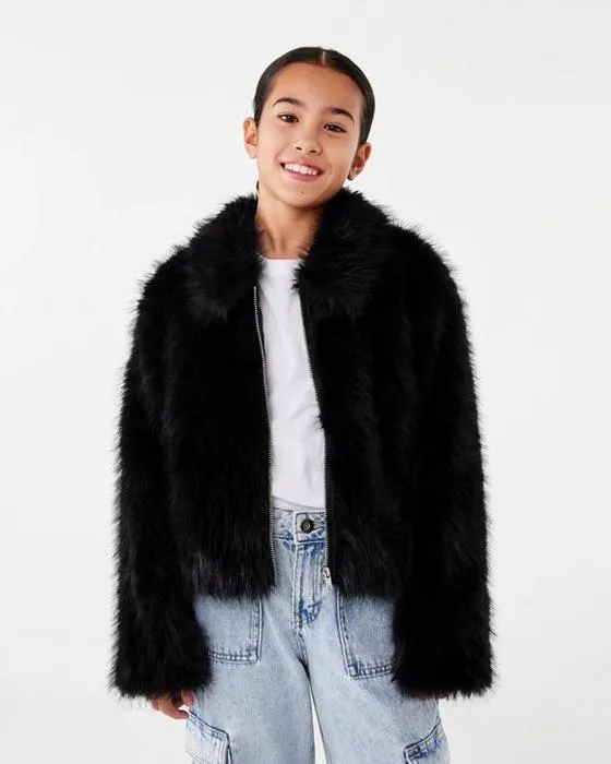 Veste de fausse fourrure