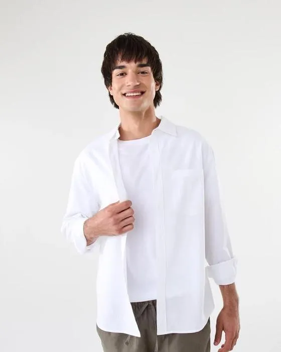 Chemise à manches longues en coton